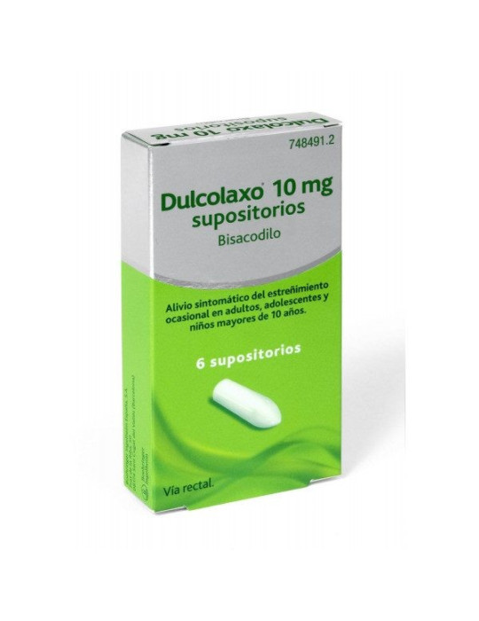 DULCOLAXO BISACODILO 10 MG 6 SUPOSITORIOS