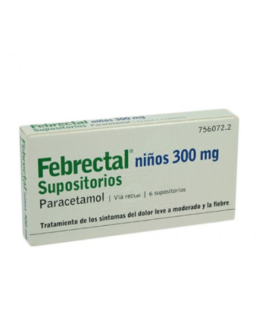 FEBRECTAL 300 MG 6 SUP INFANTIL