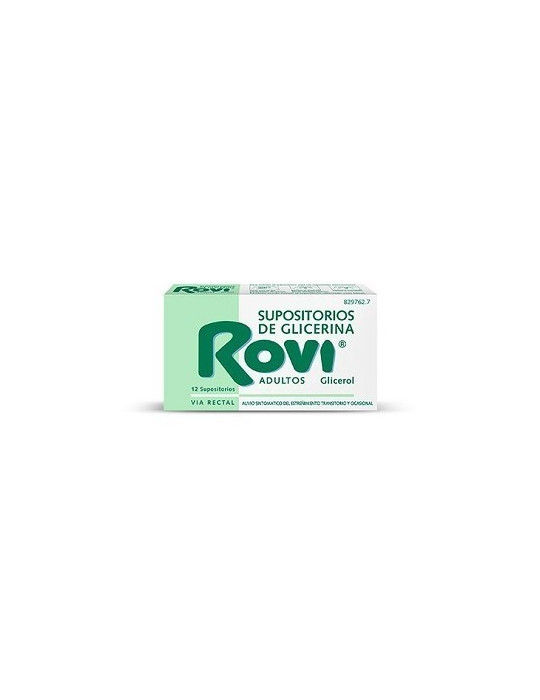 SUPOSITORIOS DE GLICERINA ROVI ADULTOS 2,25 G 12