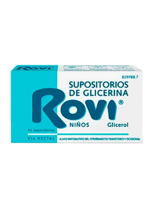 SUPOSITORIOS GLICERINA ROVI 15 SUP INFANTIL NIÑO