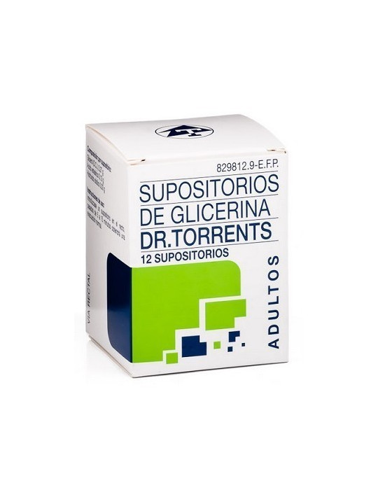 SUPOSITORIOS GLICERINA DR TORRENTS TARRO 12 SUPO