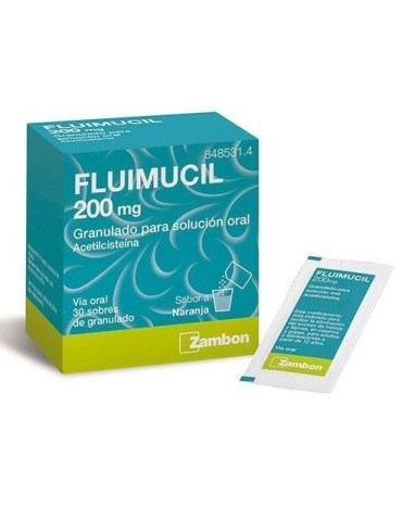 FLUMIL FLUIMUCIL 200 MG 30 SOBRES ADULTOS NARANJ