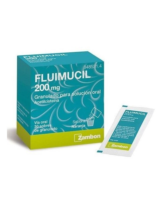 FLUMIL FLUIMUCIL 200 MG 30 SOBRES ADULTOS NARANJ