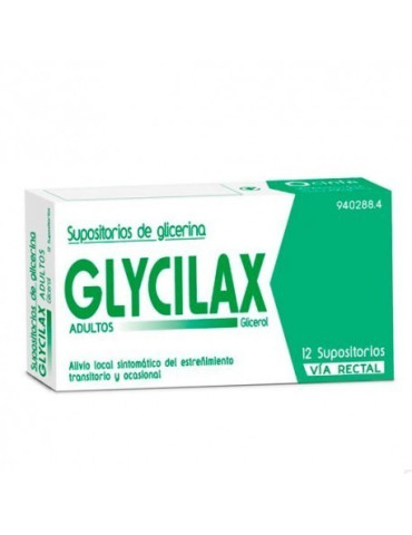 SUPOSITORIOS GLICERINA GLYCILAX ADUL 3.31G 12SUP