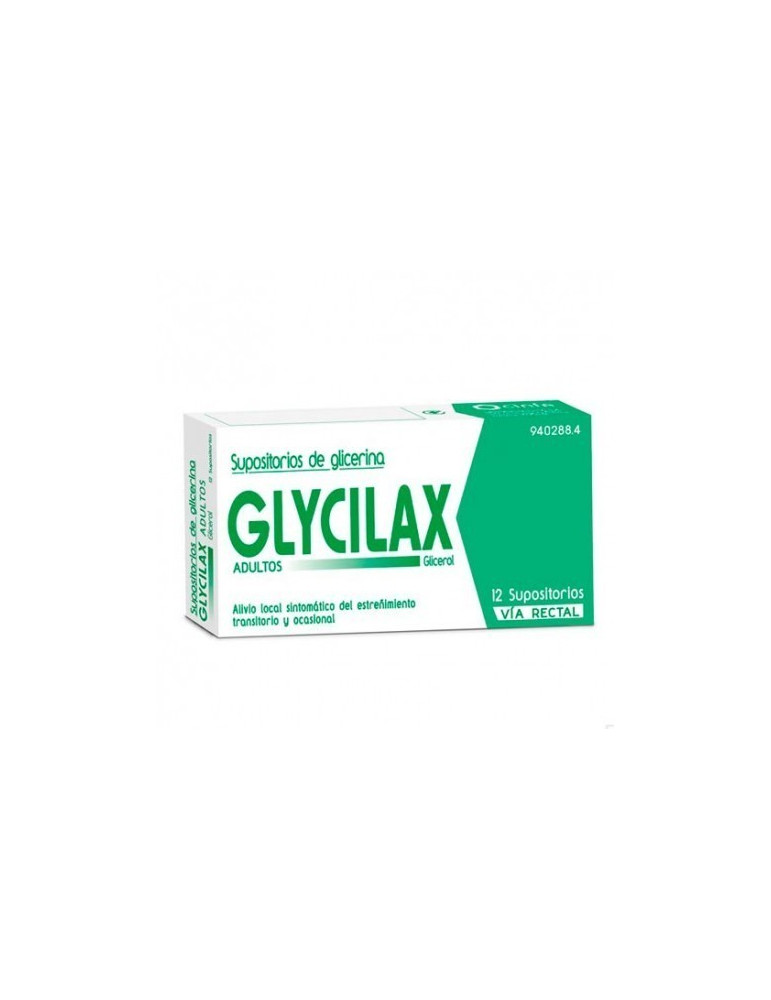 SUPOSITORIOS GLICERINA GLYCILAX ADUL 3.31G 12SUP