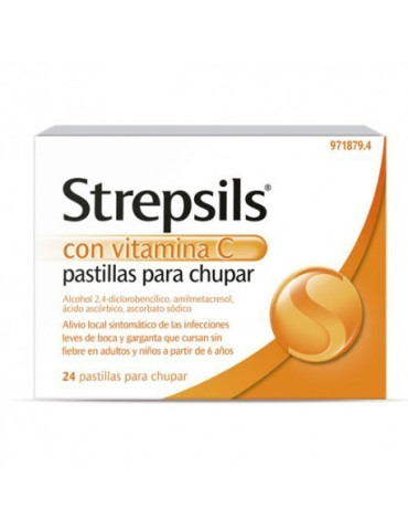 STREPSILS VITAMINA C 24 PASTILLAS
