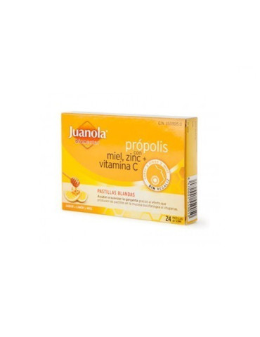 JUANOLA PASTILLAS BLANDAS PROPOLIS MIEL LIMON