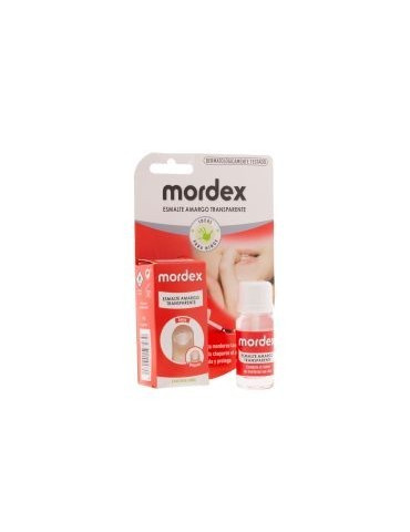 MORDEX PLUS ESMALTE AMARGO TRANSPARENTE CON PINC