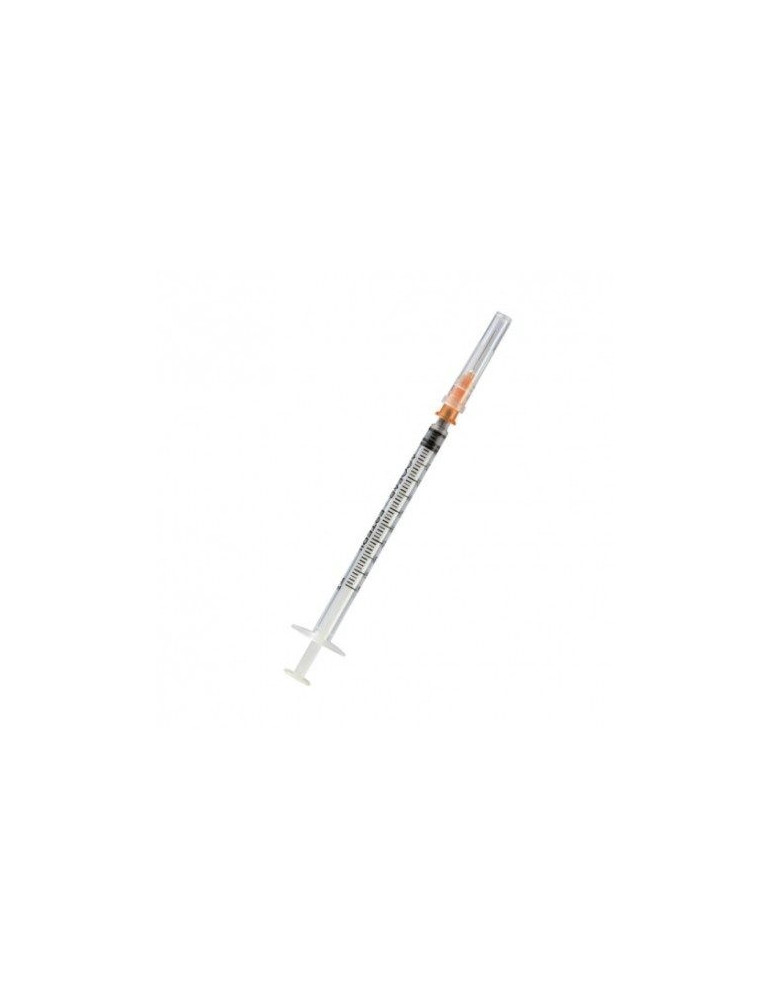 JERINGA AGUJA 1 ML NARANJA 0.6MM SUBCUTANEA