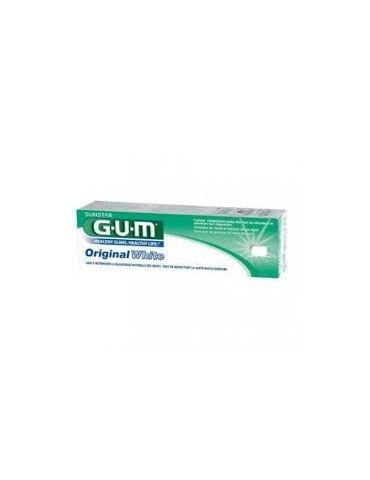 GUM ORIGINAL WHITE PASTA DENTAL 75 ML 2 TUBOS