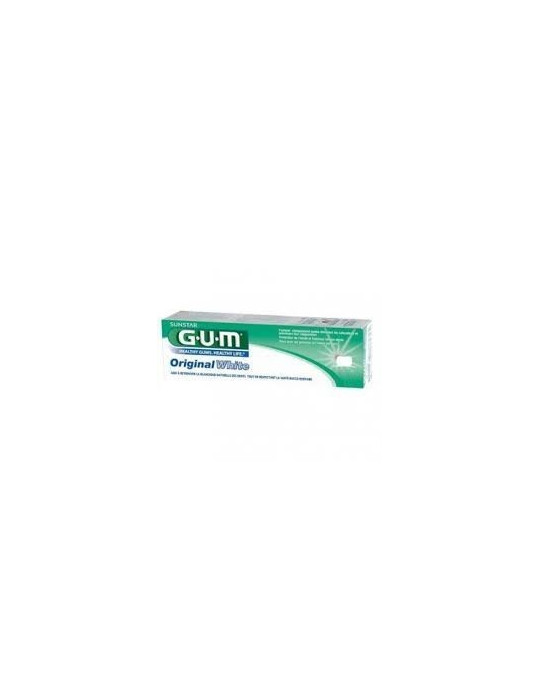 GUM ORIGINAL WHITE PASTA DENTAL 75 ML 2 TUBOS
