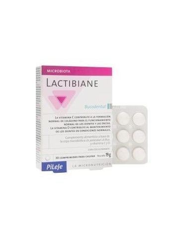 PILEJE LACTIBIANE BUCODENTAL 30 COMP PARA CHUPAR