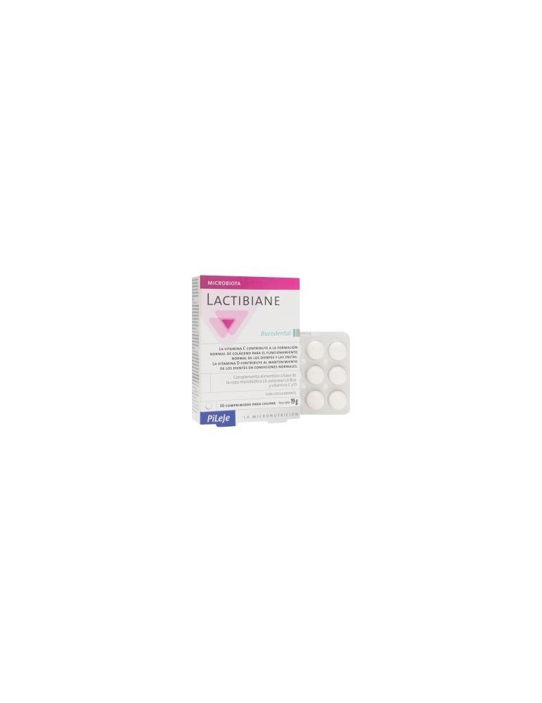 PILEJE LACTIBIANE BUCODENTAL 30 COMP PARA CHUPAR