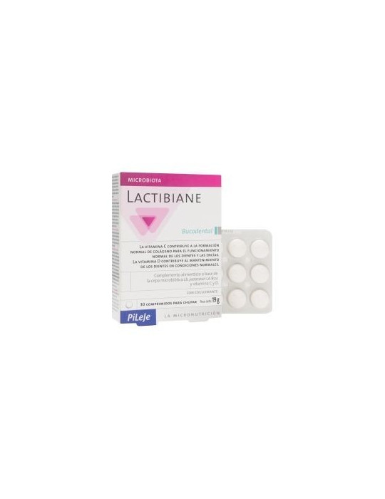 PILEJE LACTIBIANE BUCODENTAL 30 COMP PARA CHUPAR