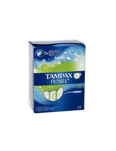 TAMPAX PEARL TAMPON 100%ALGODON SUPER 24 U