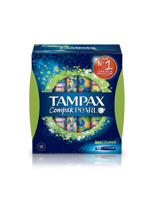 TAMPAX COMPAK PEARL TAMPON 100%ALG SUPER 16