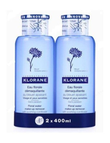 KLORANE ACIANO DUO LOCION FLORAL DESMAQUILLA OJO
