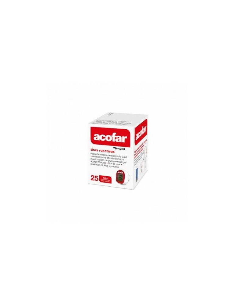 TIRAS REACTIVAS GLUCEMIA ACOFAR 25 TIRAS