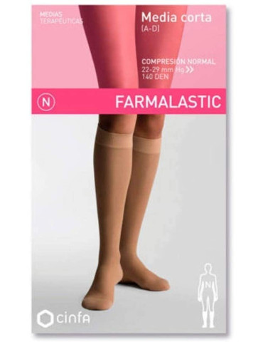 MEDIA CORTA (A-D) COMP NORMAL FARMAL BEIGE T-G
