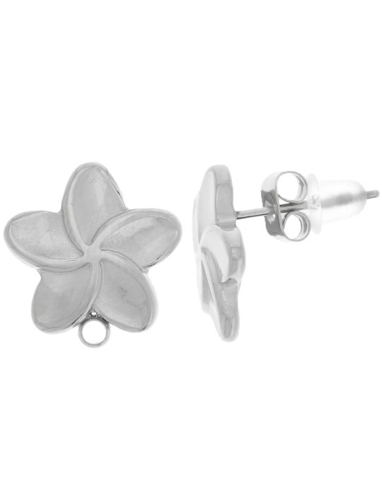 PENDIENTE STEREX FLOR ACERO N13