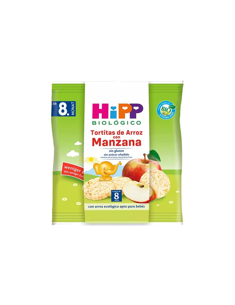 HIPP TORTITAS DE ARROZ CON MANZANA 30 G