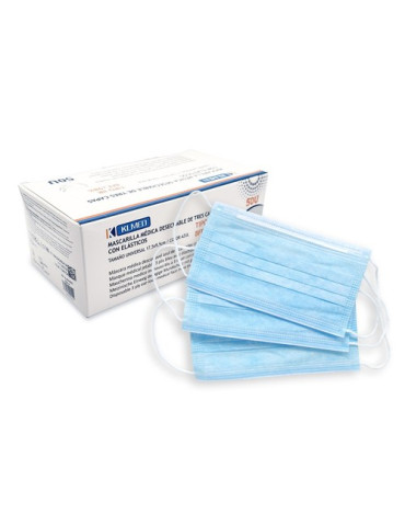 MASCARILLA QUIRURG INF TIPO IIR AZUL 1UNIDAD