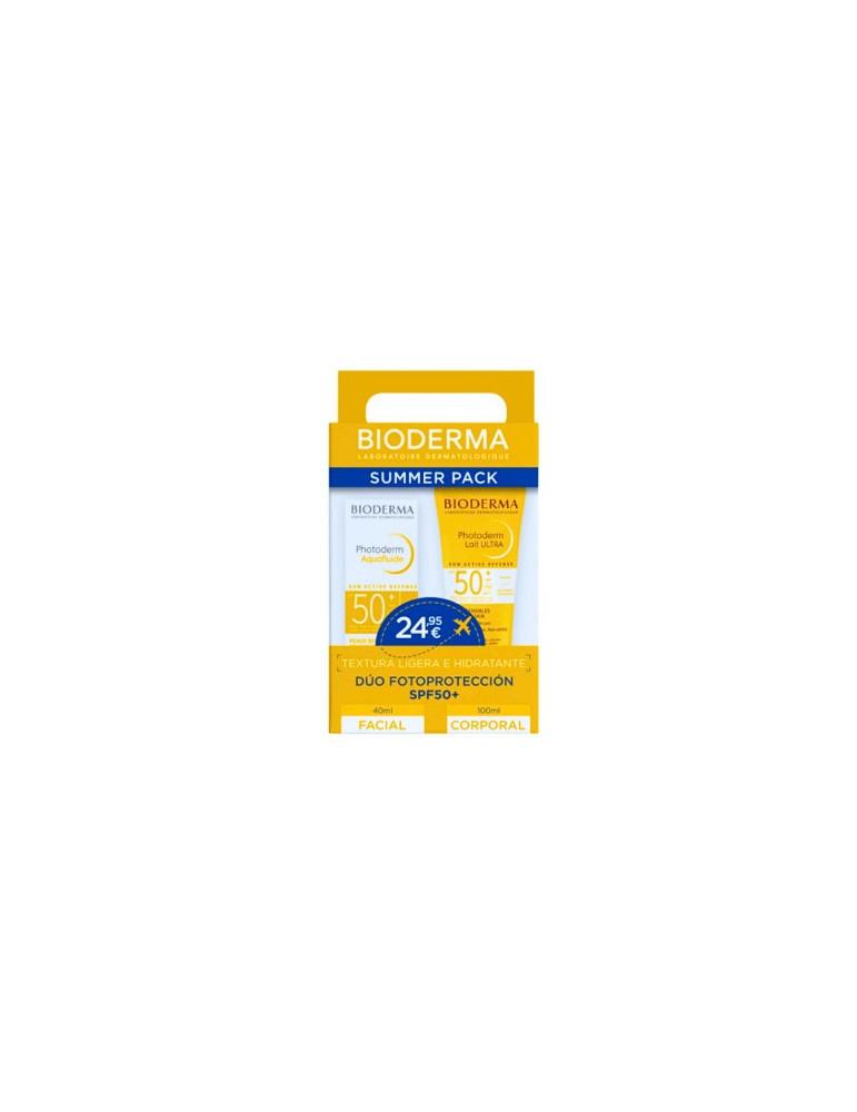 PACK PHOTODERM MAX LECHE 50SPF+PHOT AQUAFLUID 50