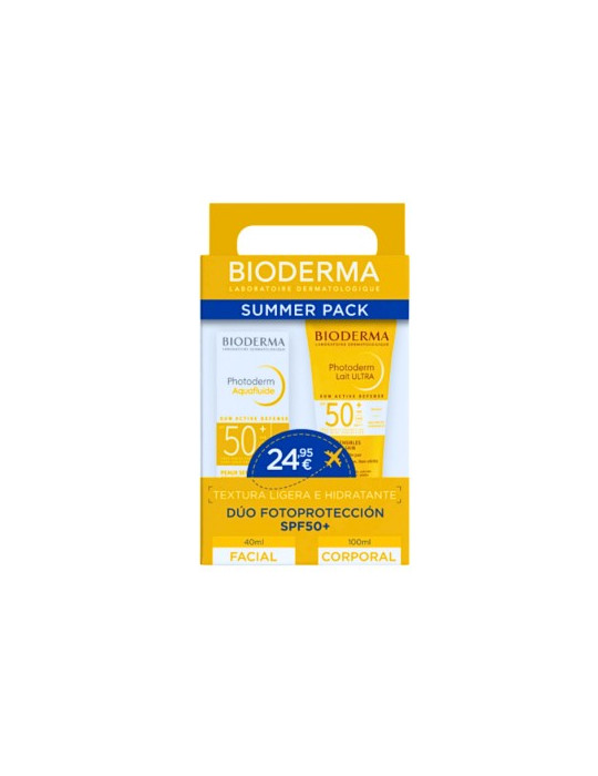 PACK PHOTODERM MAX LECHE 50SPF+PHOT AQUAFLUID 50