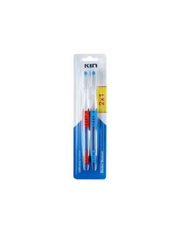 KIN CEPILLO DENTAL MEDIO PACK 2X1
