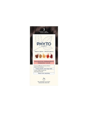 PHYTO COLOR 3 CASTAÑO OSCURO
