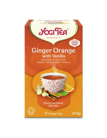 YOGI TEA JENGIBRE Y NARANJA BIO 17 BOLSITAS INFU