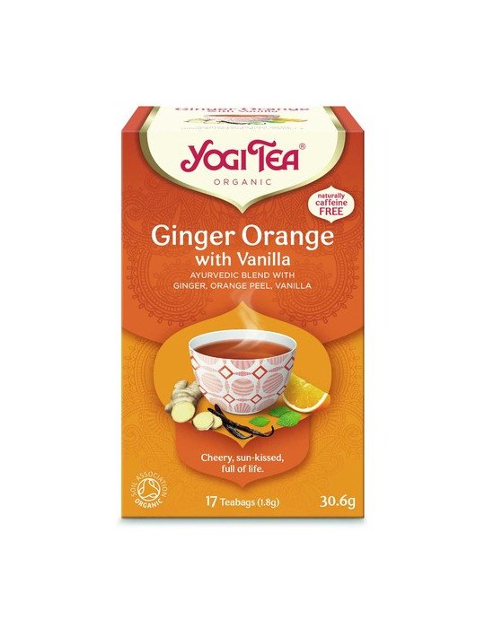 YOGI TEA JENGIBRE Y NARANJA BIO 17 BOLSITAS INFU