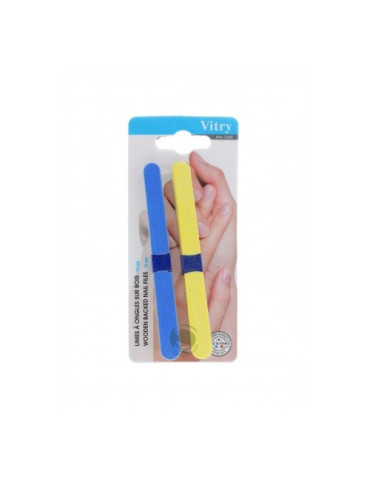 VITRY LIMAS MADERA 12 CM AZUL + 6 AMARILLAS REGA